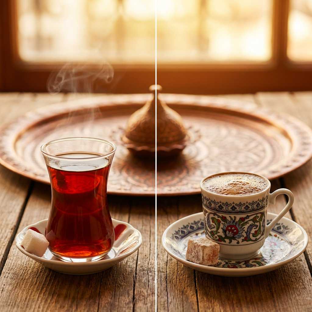 Turkish tea and coffee